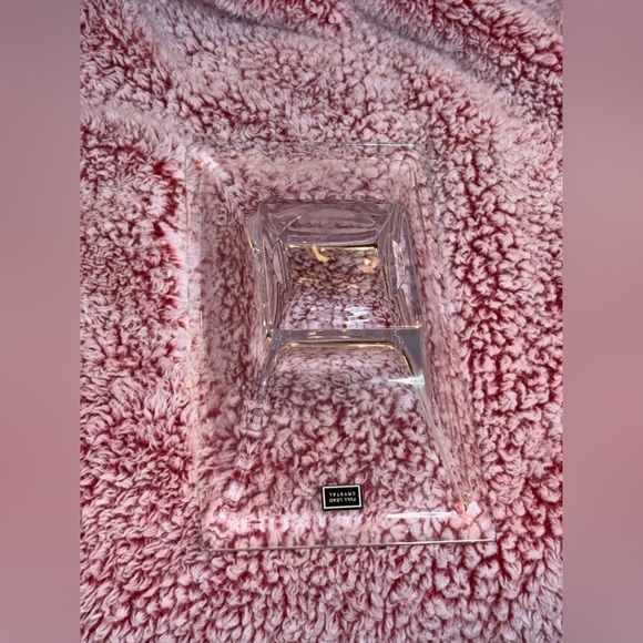 Nambe Rectangular Crystal Bowl 11 1/2" x 6 1/4" x 3" With Tags/Etched - Picture 5 of 7